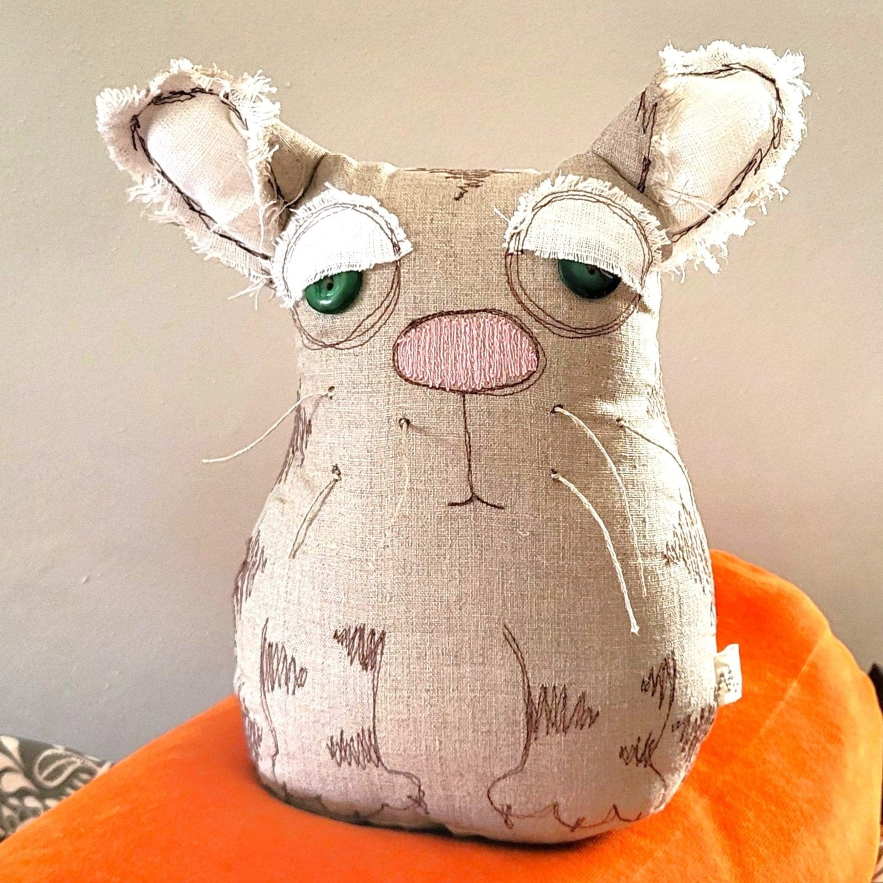 Sisustuselement laisk kass, nimeline kingitus, mänguasi