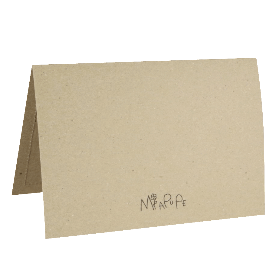 Katsikukaart sinise ja valge linnuga