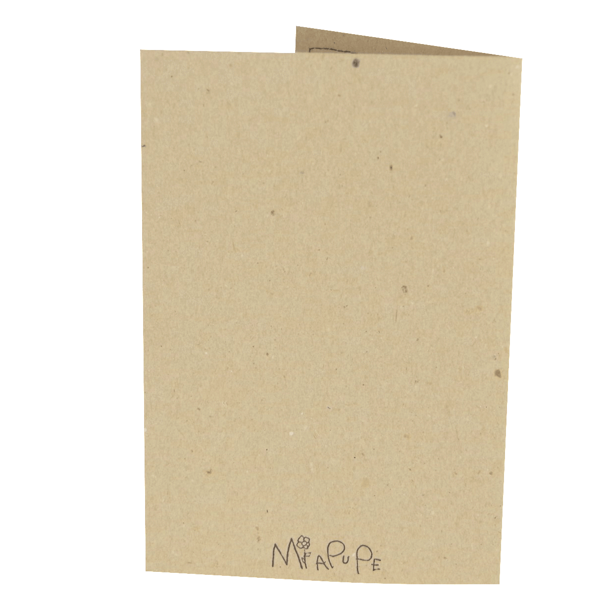 Craft card with daisy and name