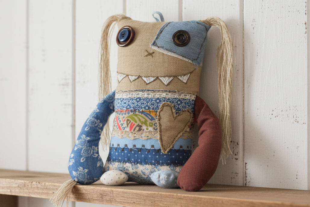 fabric monsters Stuffed monster toy, a unique personalized housewarming gift. – MiaPuPe