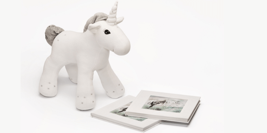 Unicorn Cuisu-Henry: a cuddly animal created based on the character of the Margus Karu book