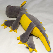Load image into Gallery viewer, A dark gray cuddly dragon
