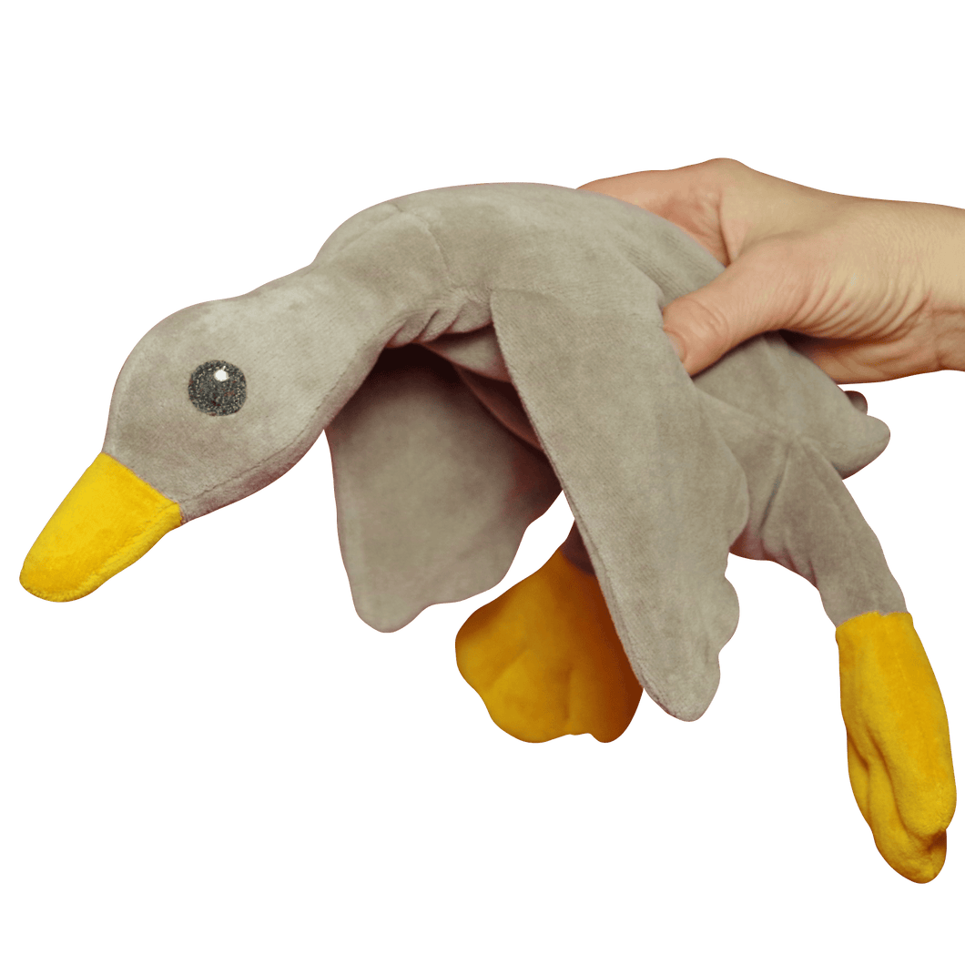 Stuffed goose toy, white