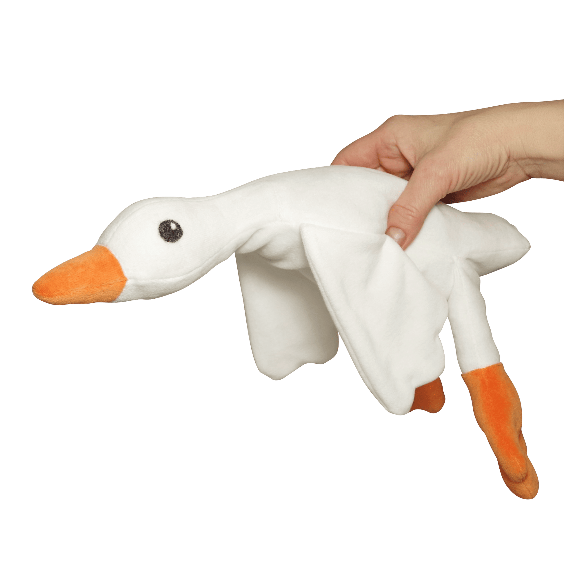 Stuffed goose toy personalized lovey. A gift for a newborn MiaPuPe