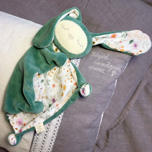 Green bunny lovey