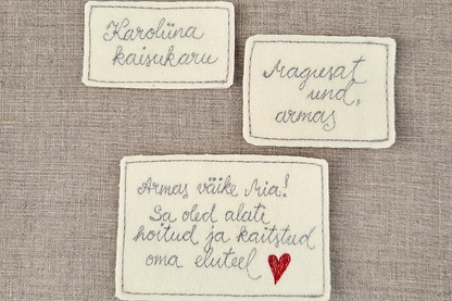 Personaliseering, oma tekst