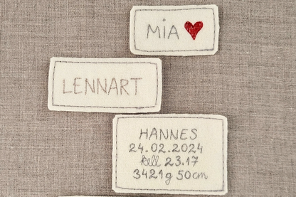 Personaliseering trükitähtedega