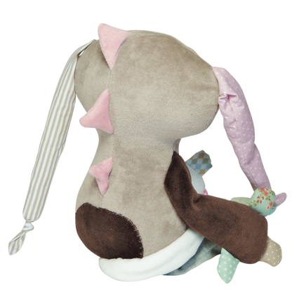 Cute monster, brown and pink