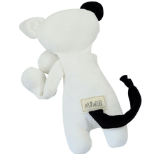 Load image into Gallery viewer, Cuddly cat toy, white and black
